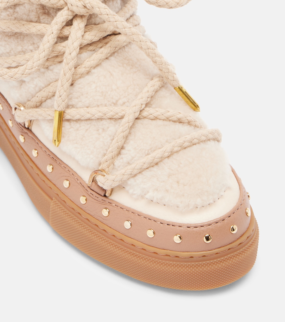 Schneestiefel Curly Rock aus Shearling und Leder | Inuikii