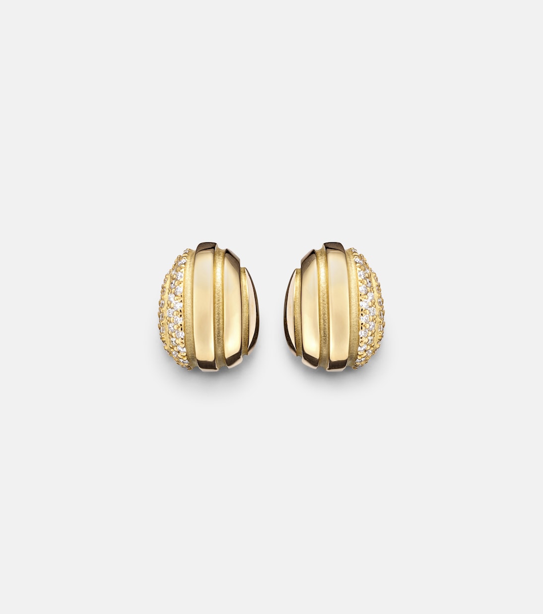 Eos 18kt gold earrings with diamonds | Pamela Zamore
