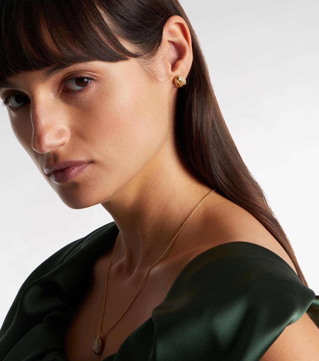 Eos 18kt gold earrings with diamonds | Pamela Zamore