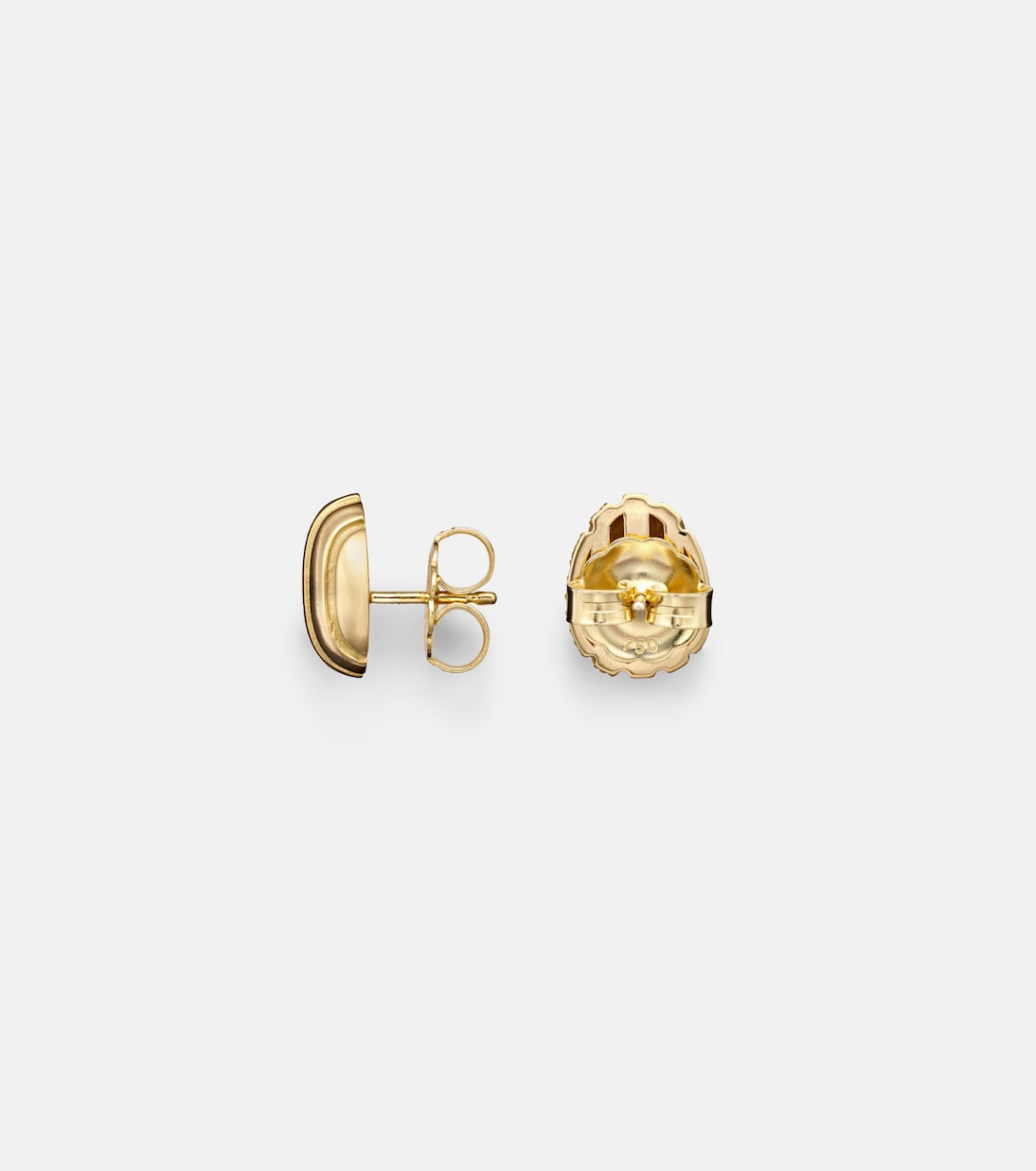 Eos 18kt gold earrings with diamonds | Pamela Zamore