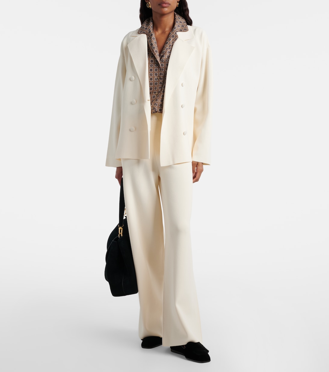 Calte double-breasted crêpe blazer | Max Mara