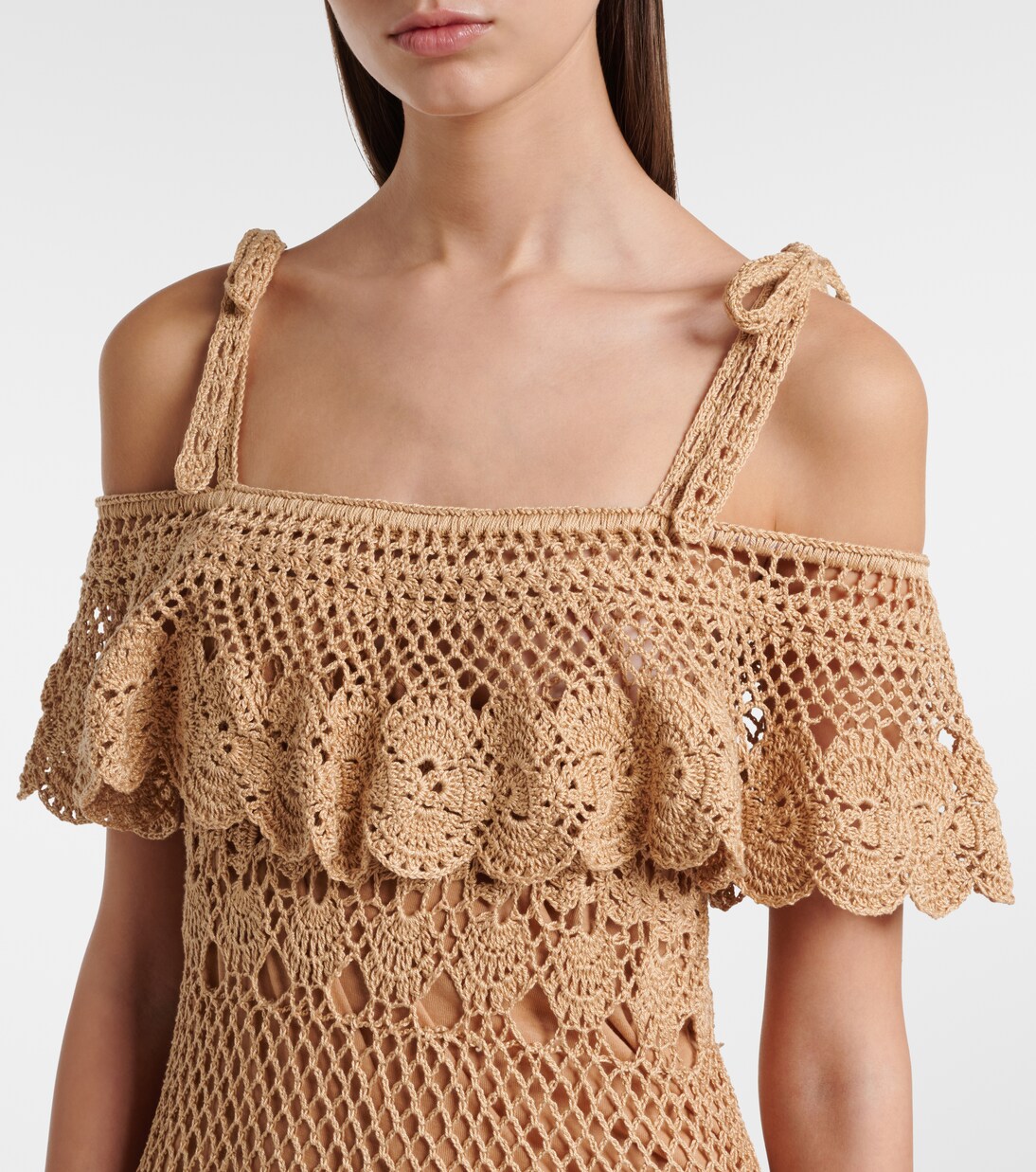 Marianne crochet cotton maxi dress | Anna Kosturova