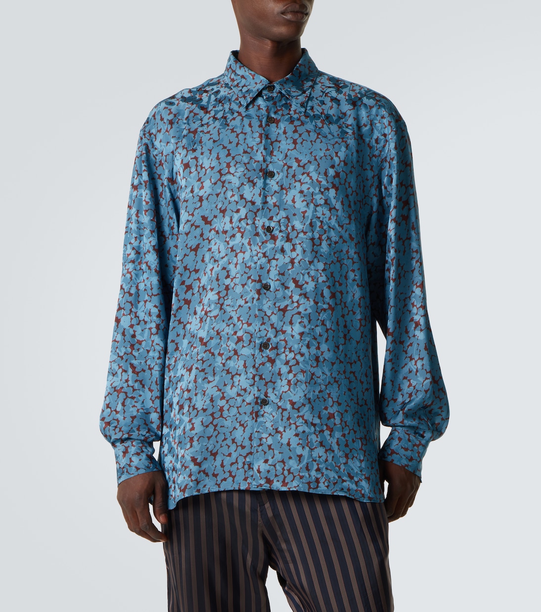 Camicia in raso con stampa | Dries Van Noten