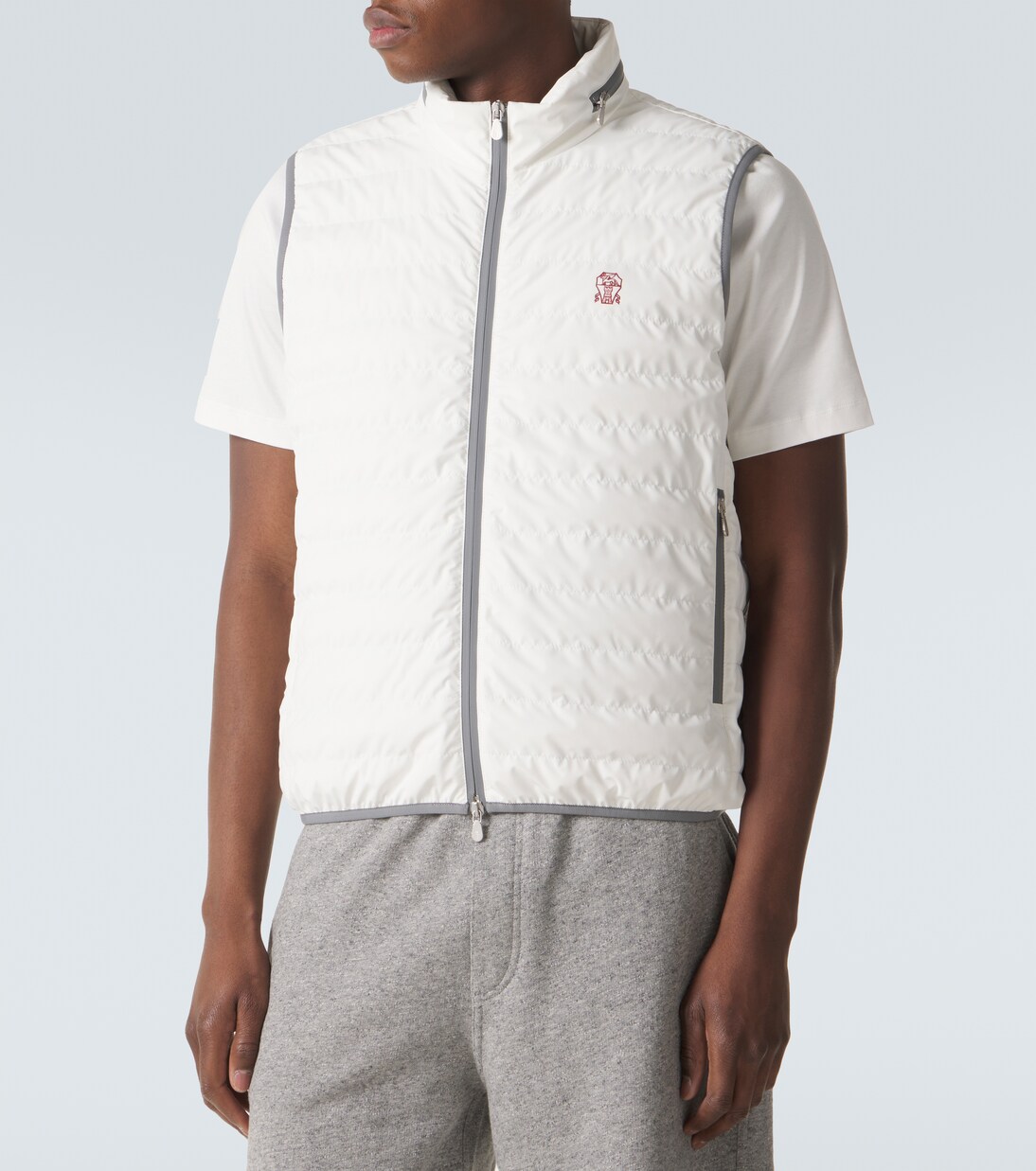 Logo down vest | Brunello Cucinelli