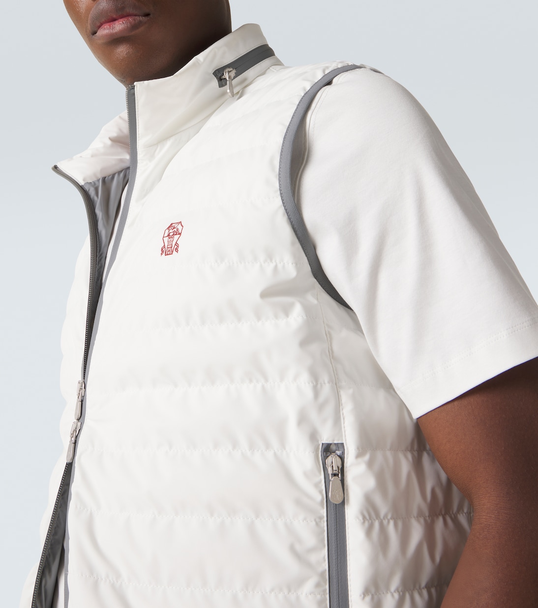 Logo down vest | Brunello Cucinelli