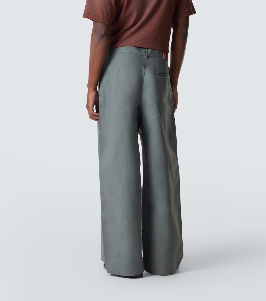 Cotton satin wide-leg pants | Acne Studios