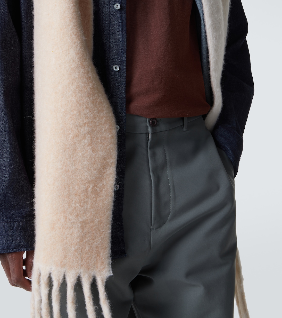 Cotton satin wide-leg pants | Acne Studios