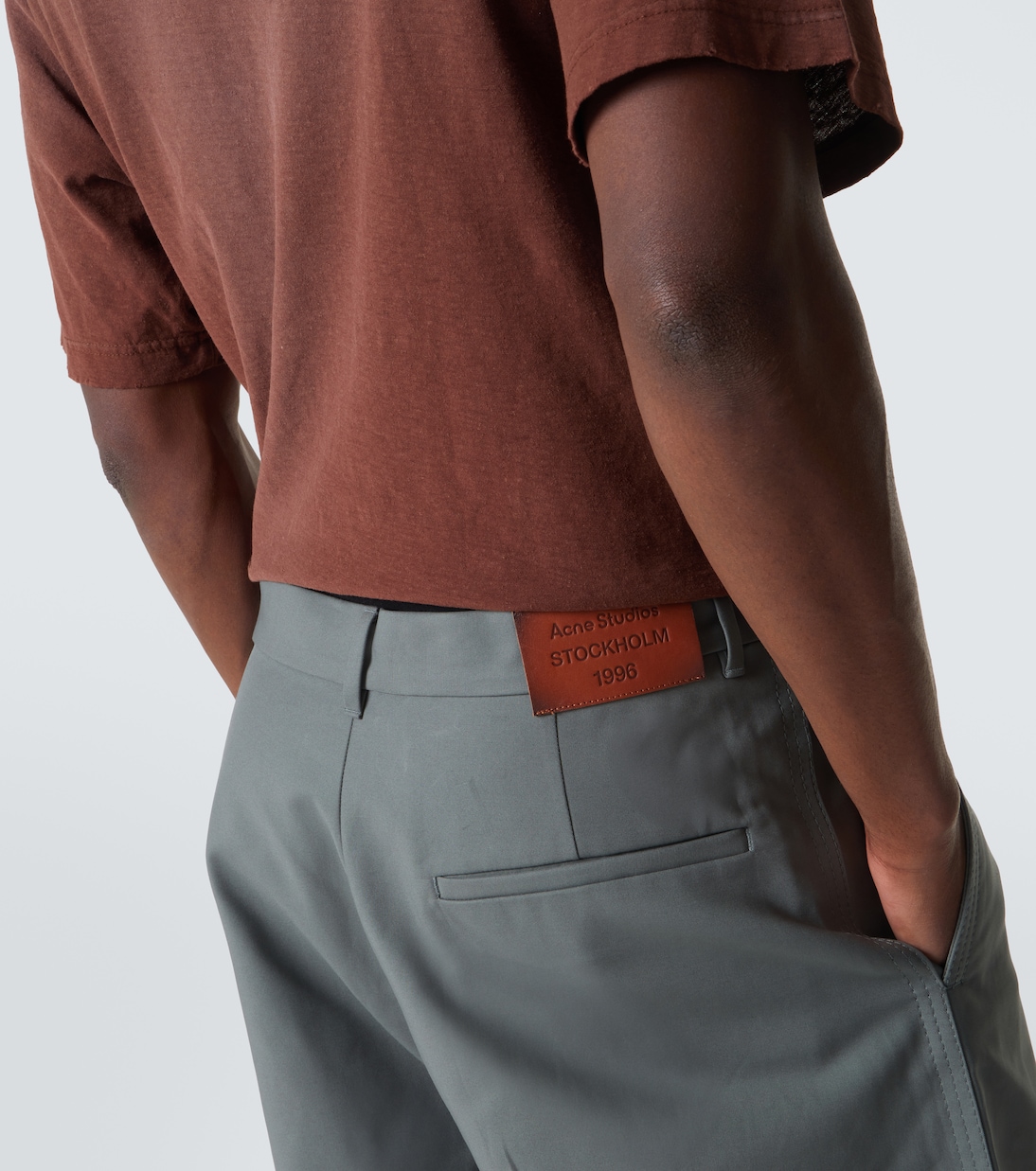 Cotton satin wide-leg pants | Acne Studios