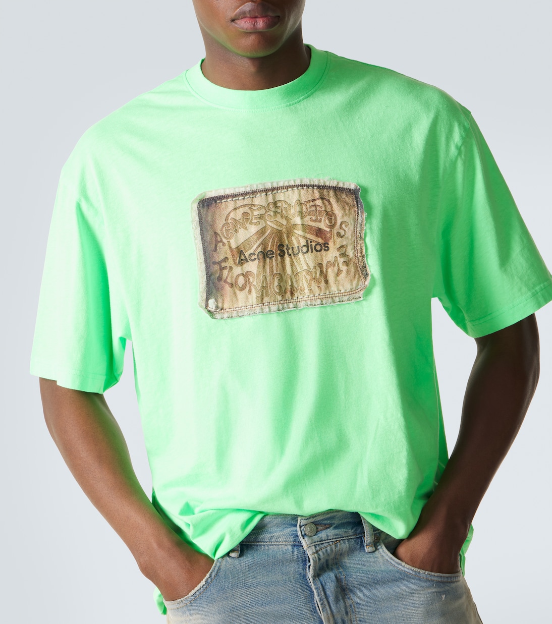 Printed cotton jersey T-shirt | Acne Studios