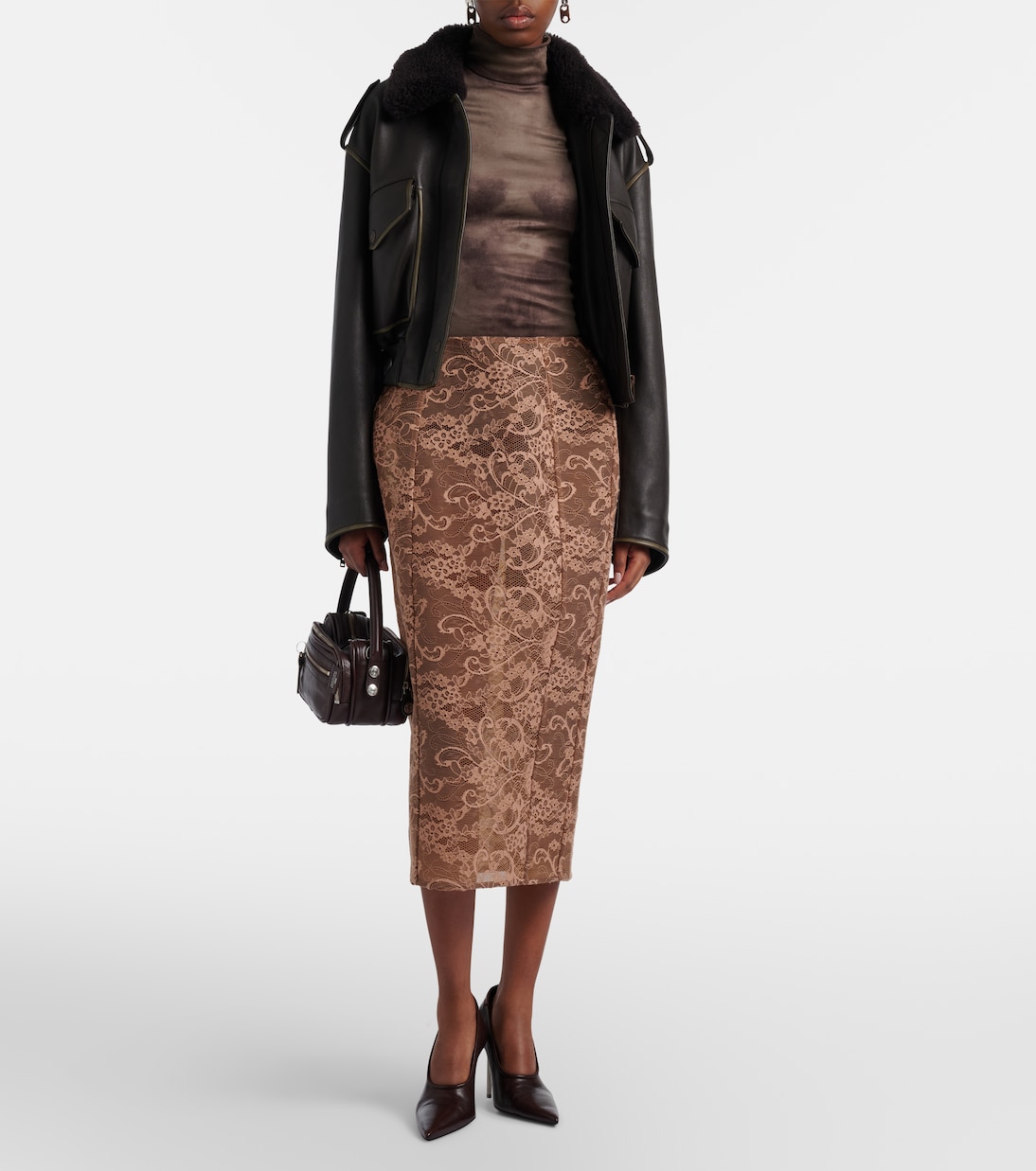 Tarkis trompe-l’œil turtleneck top | Acne Studios