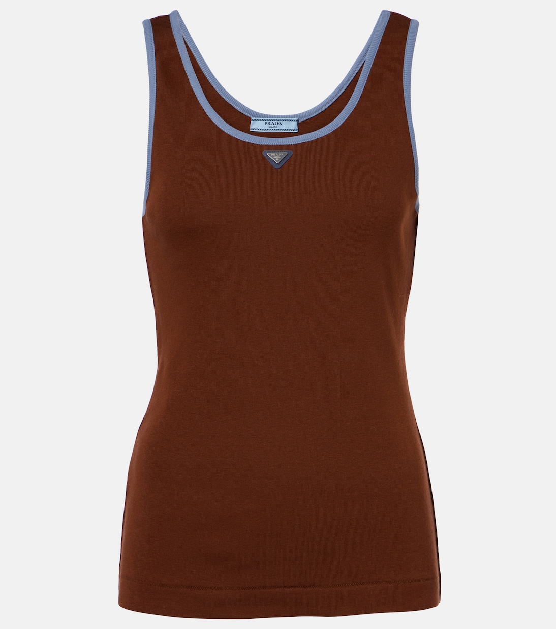 Cotton jersey tank top | Prada