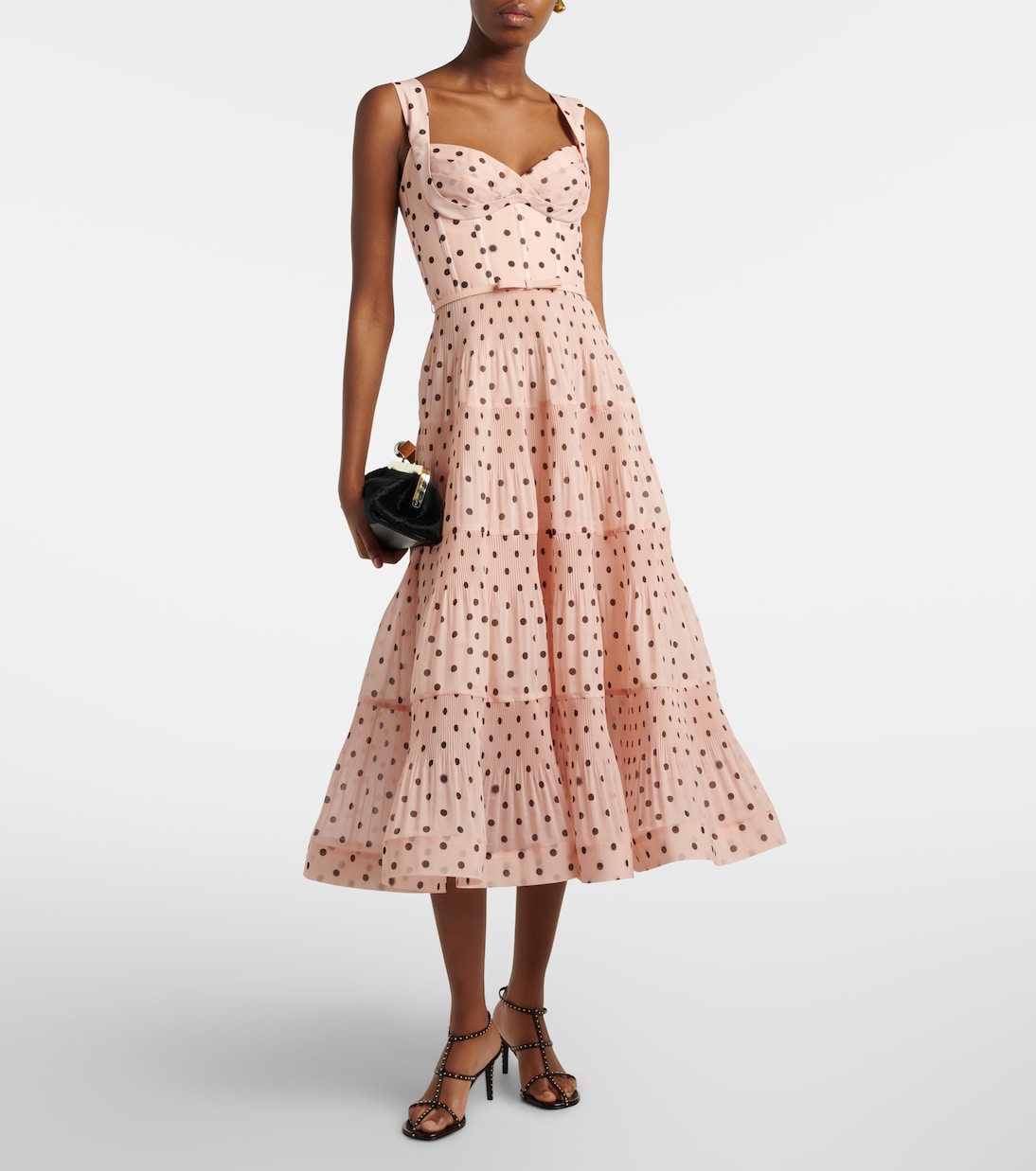 Robe midi à pois | Zimmermann