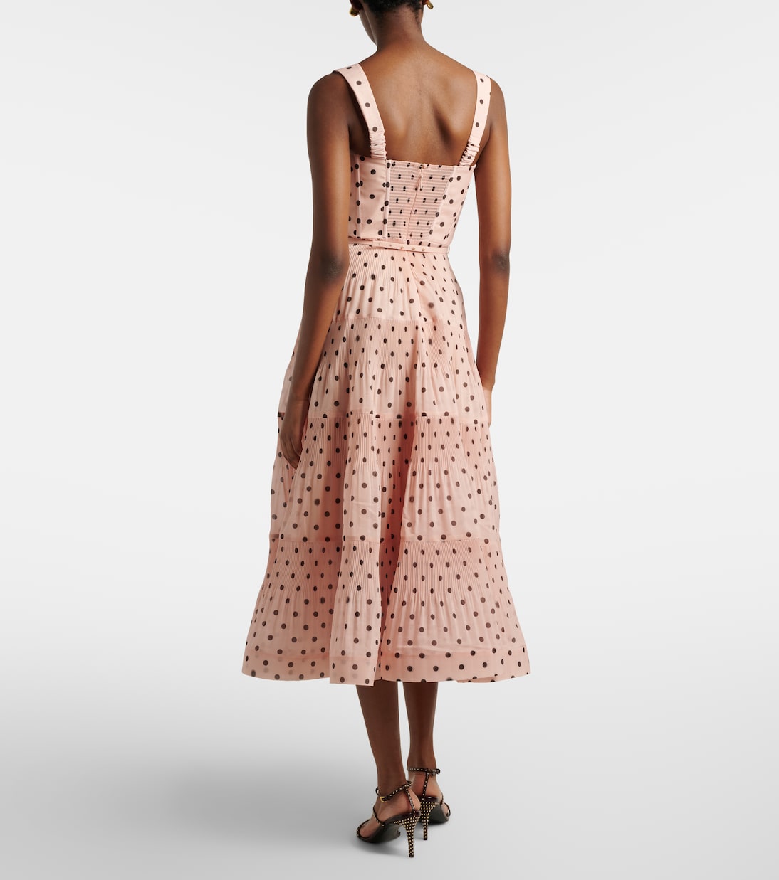 Robe midi à pois | Zimmermann