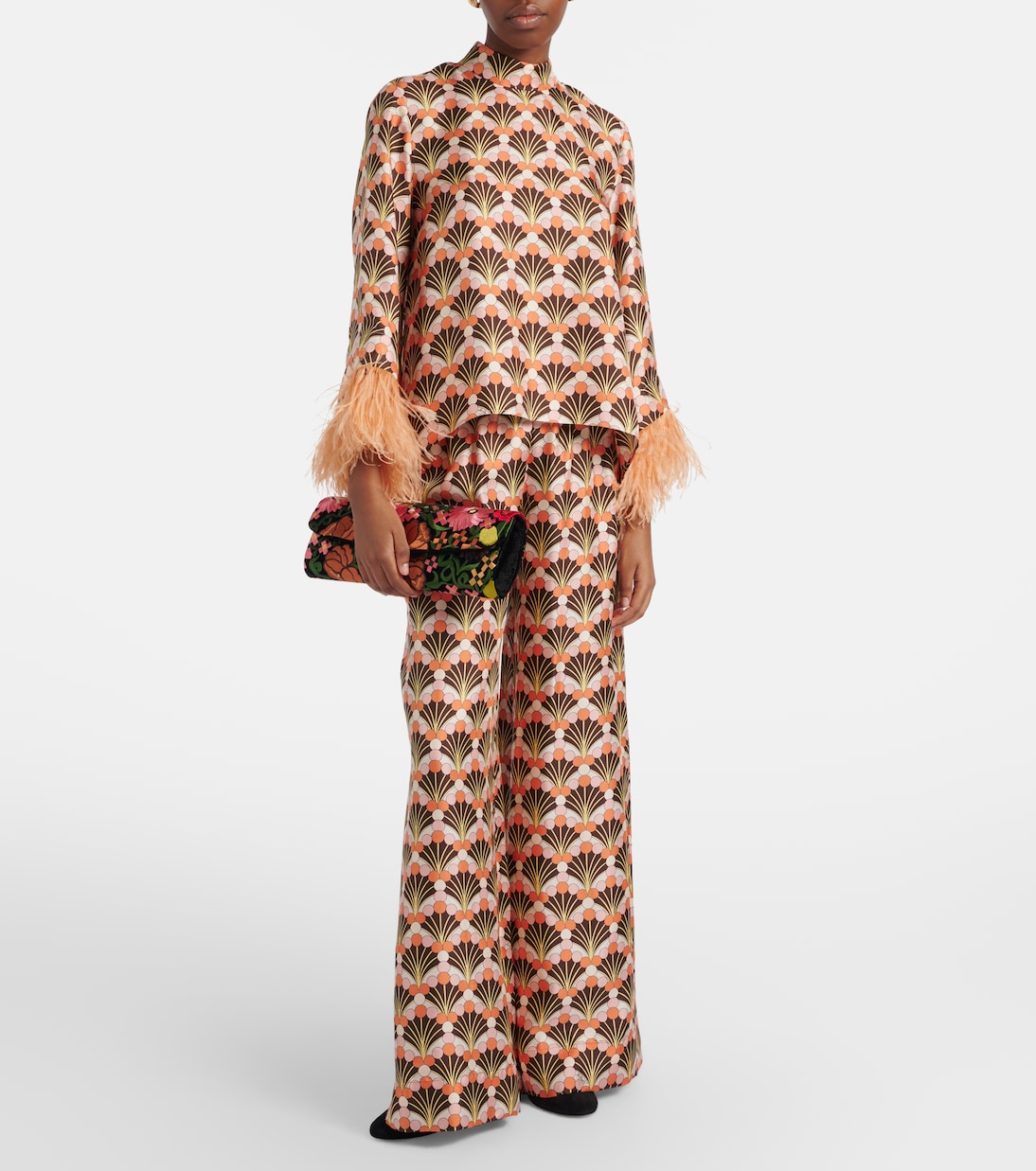 Small embroidered clutch | La DoubleJ