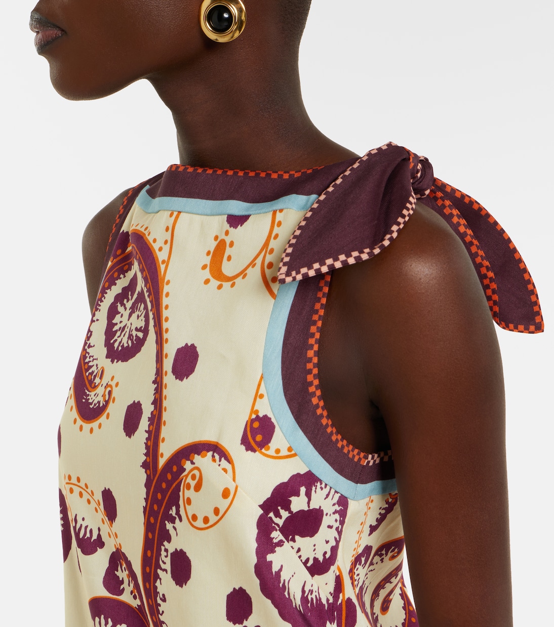 Wilson printed linen and silk minidress | Alémais