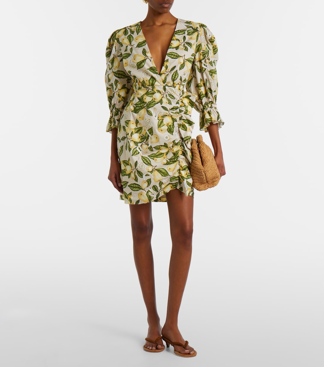 Robe imprimée en coton mélangé | Adriana Degreas