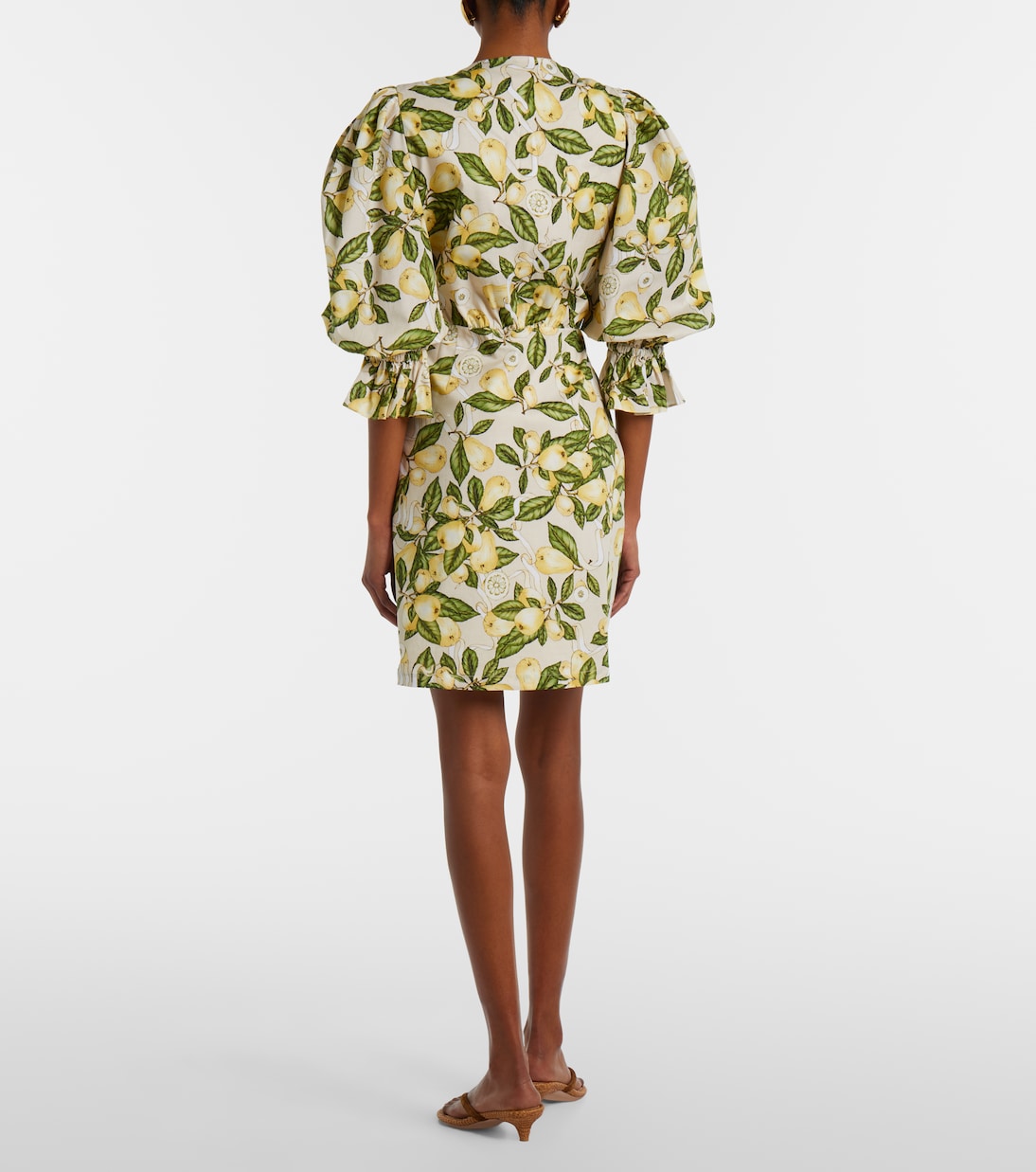 Robe imprimée en coton mélangé | Adriana Degreas