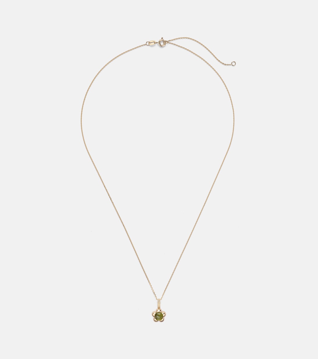 Kensington 14kt gold necklace with peridot | Stone and Strand
