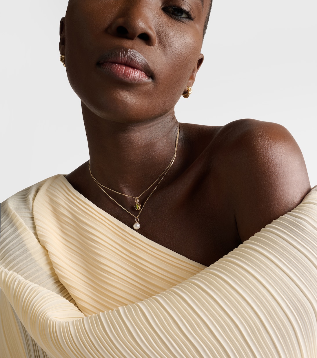 Kensington 14kt gold necklace with peridot | Stone and Strand