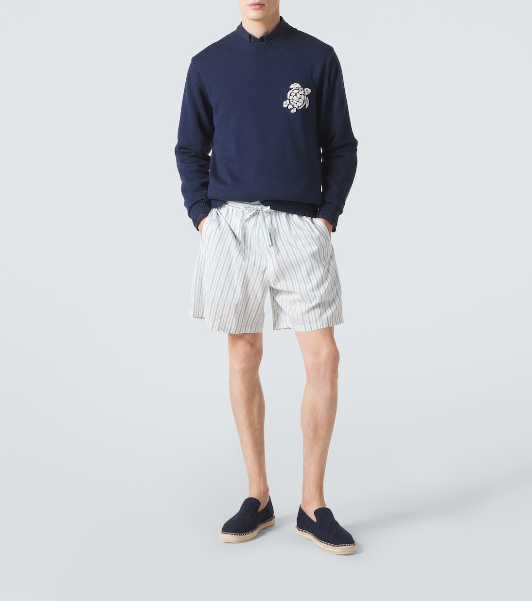 刺绣帆布草编鞋 | Vilebrequin