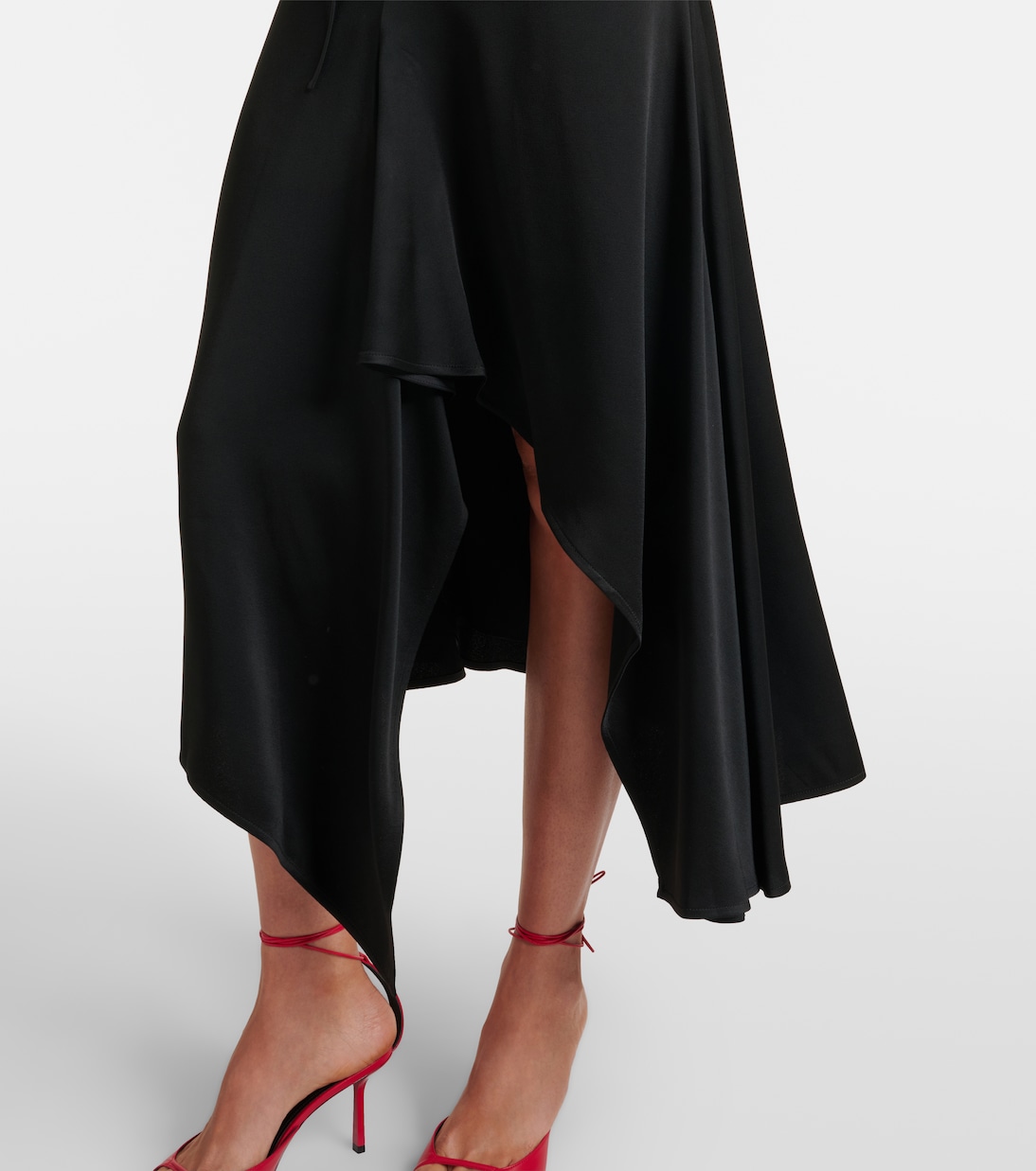 Asymmetrisches Midikleid aus Crêpe | Victoria Beckham