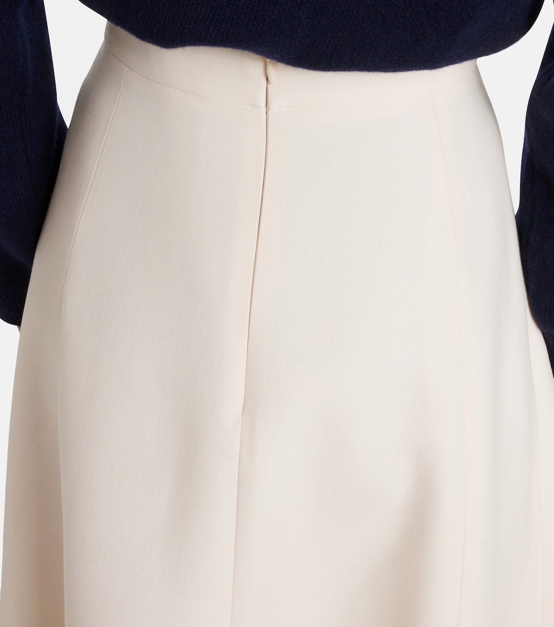 VGold Crepe Couture midi skirt | Valentino