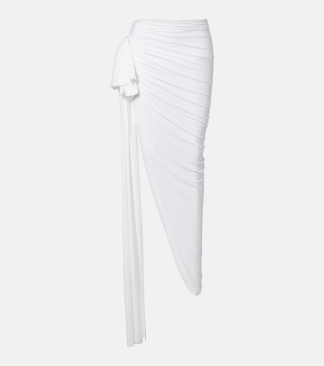 Diana asymmetric draped maxi skirt | Norma Kamali