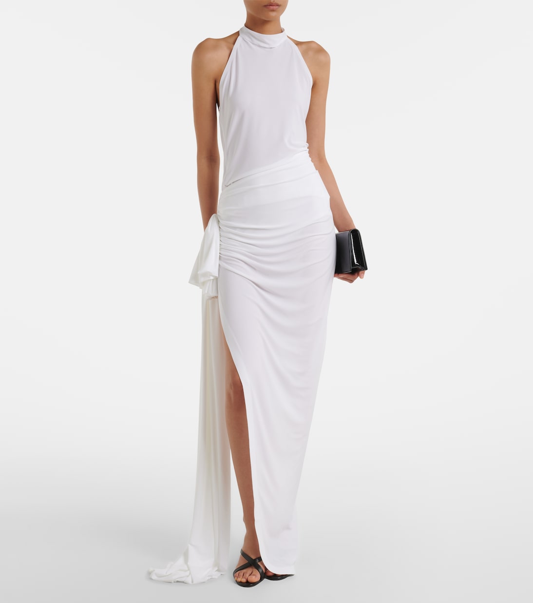 Diana asymmetric draped maxi skirt | Norma Kamali