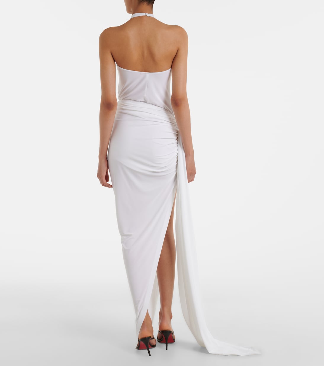 Diana asymmetric draped maxi skirt | Norma Kamali