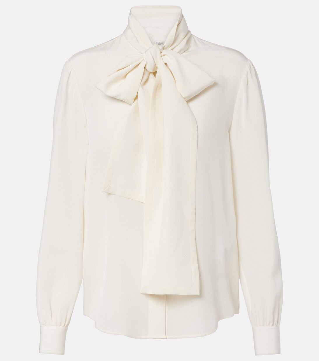 Tie-neck silk blouse | Saint Laurent