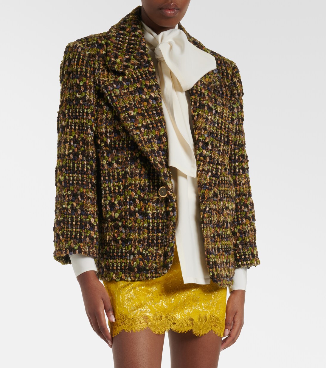Tie-neck silk blouse | Saint Laurent