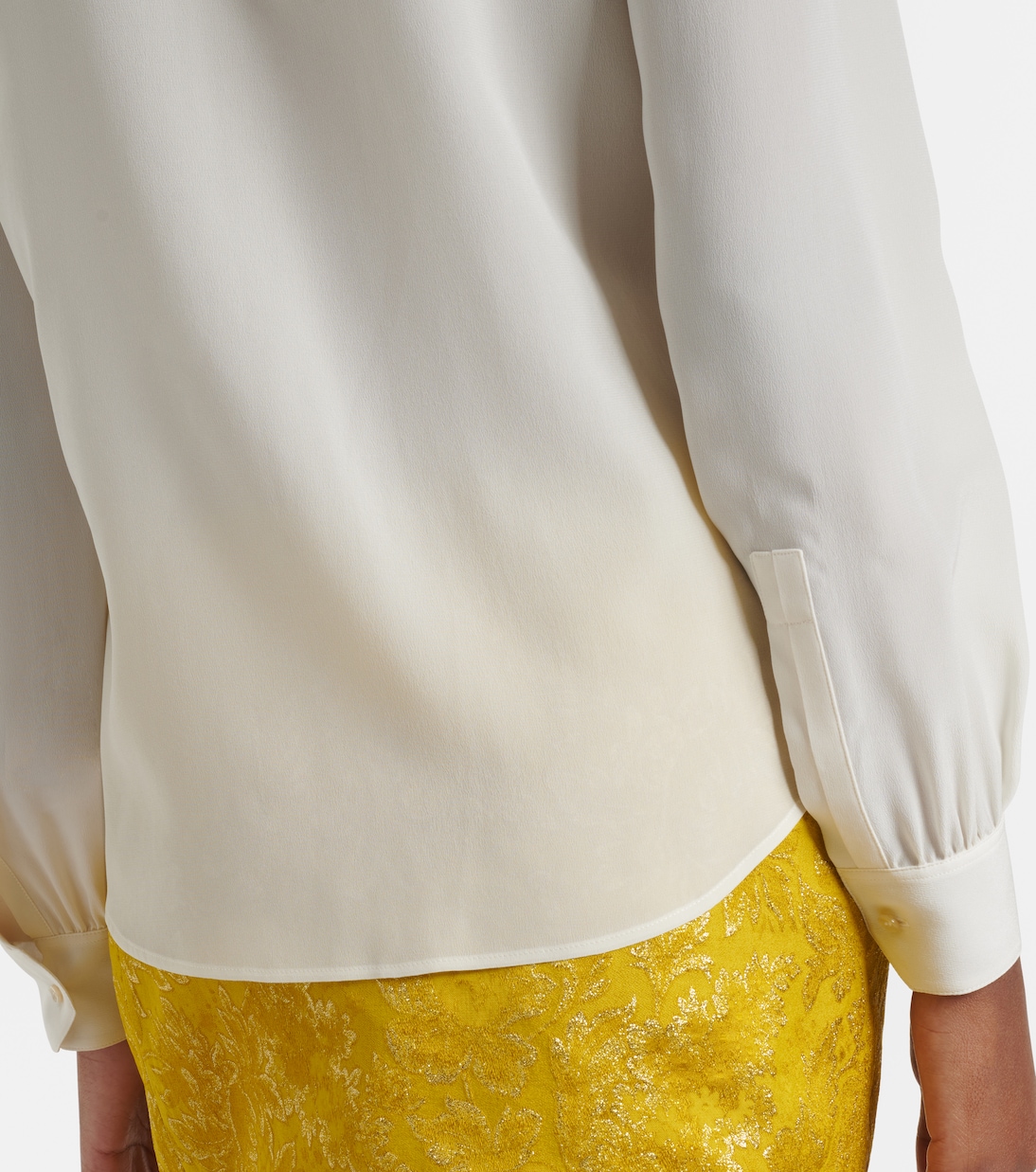 Tie-neck silk blouse | Saint Laurent