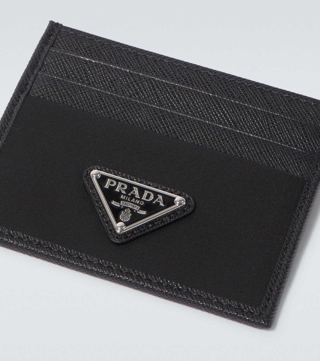Portacarte in Re-Nylon e pelle Saffiano | Prada