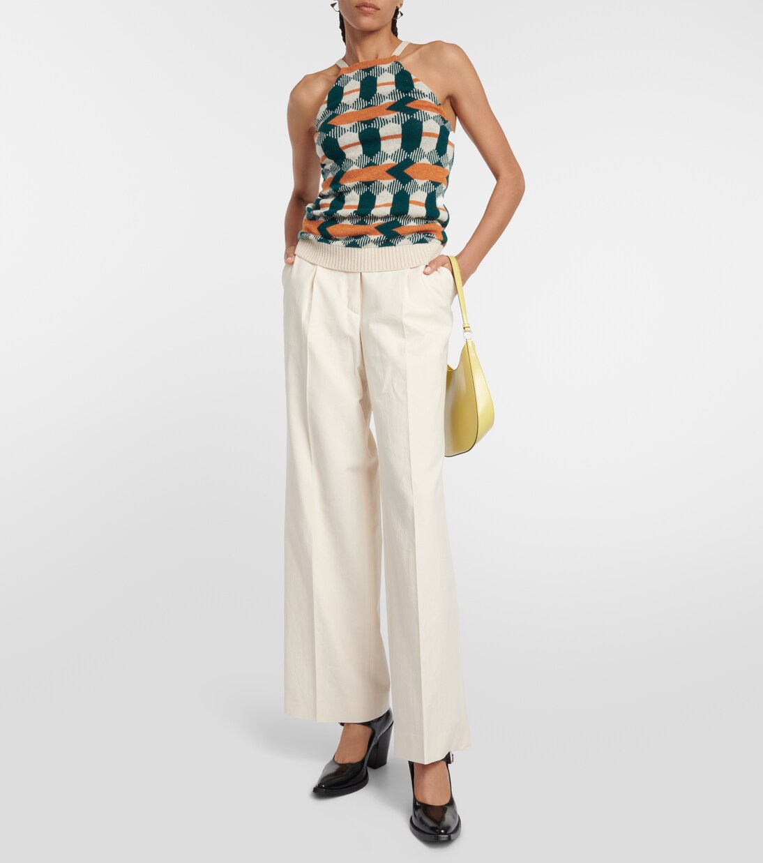 Wool-jacquard tank top | Prada