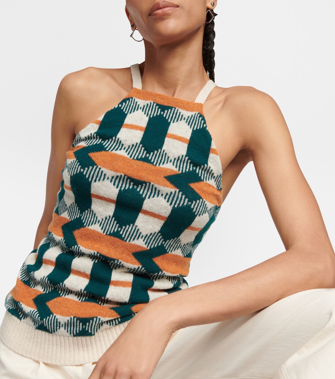 Wool-jacquard tank top | Prada