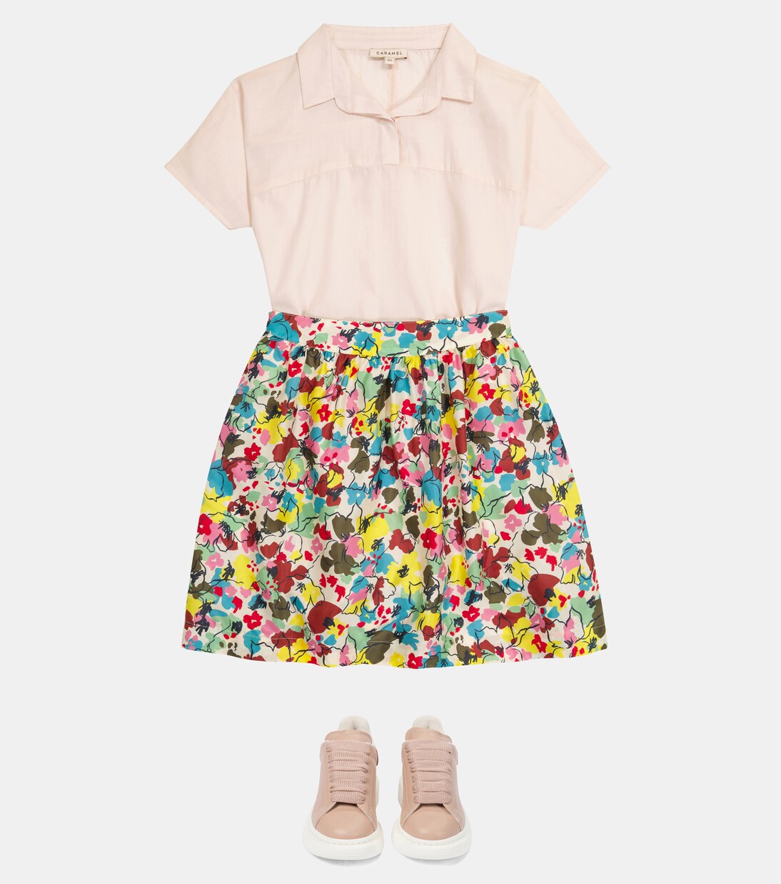 Tetra cotton blouse | Caramel