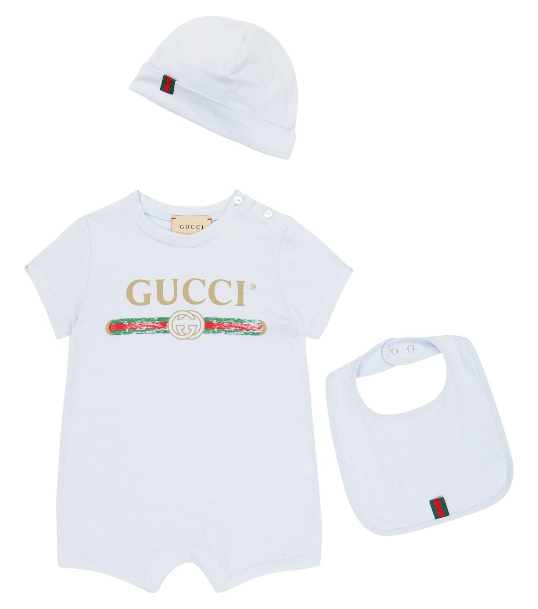Baby - Body, bavaglino e berretto in cotone | Gucci Kids