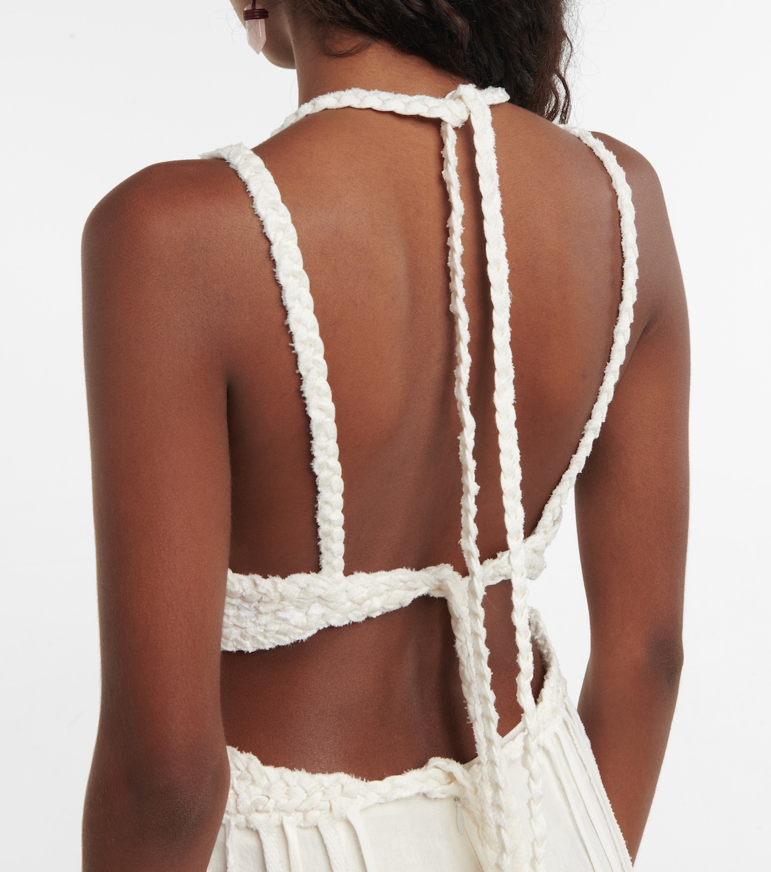 Maxikleid aus Seide und Leinen | Chloé