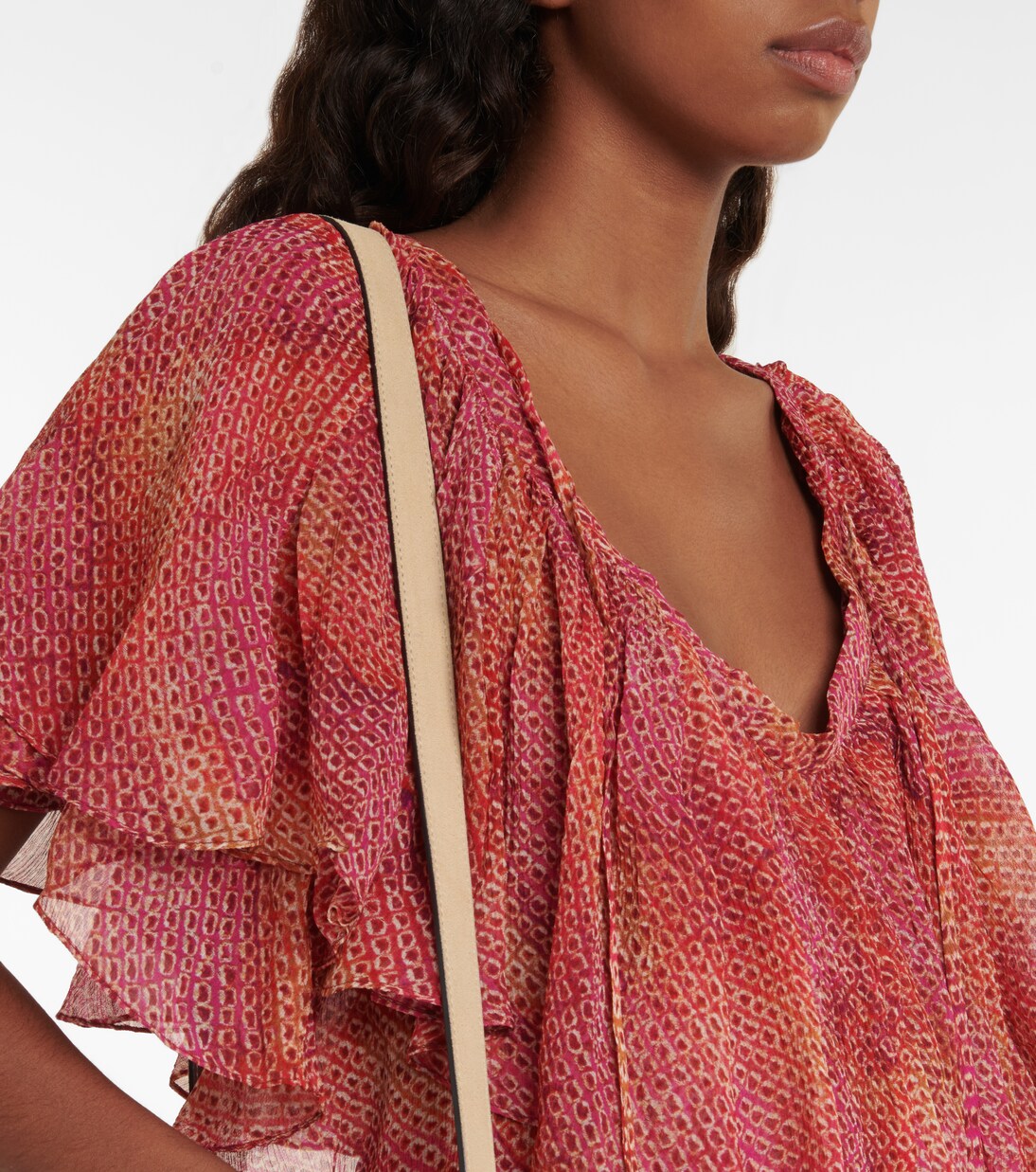 Robe Amelie imprimée en soie | Isabel Marant