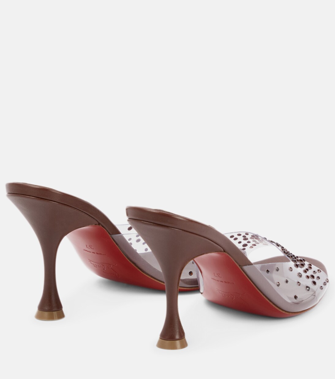 Nudes Degramule embellished mules | Christian Louboutin