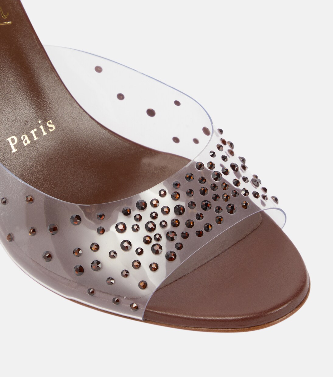 Nudes Degramule embellished mules | Christian Louboutin