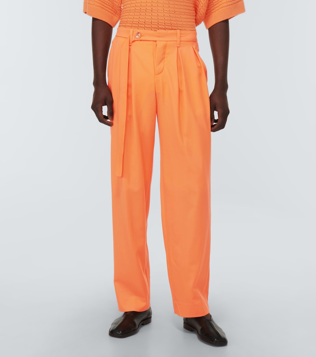 Grant high-rise wide-leg wool pants | King & Tuckfield