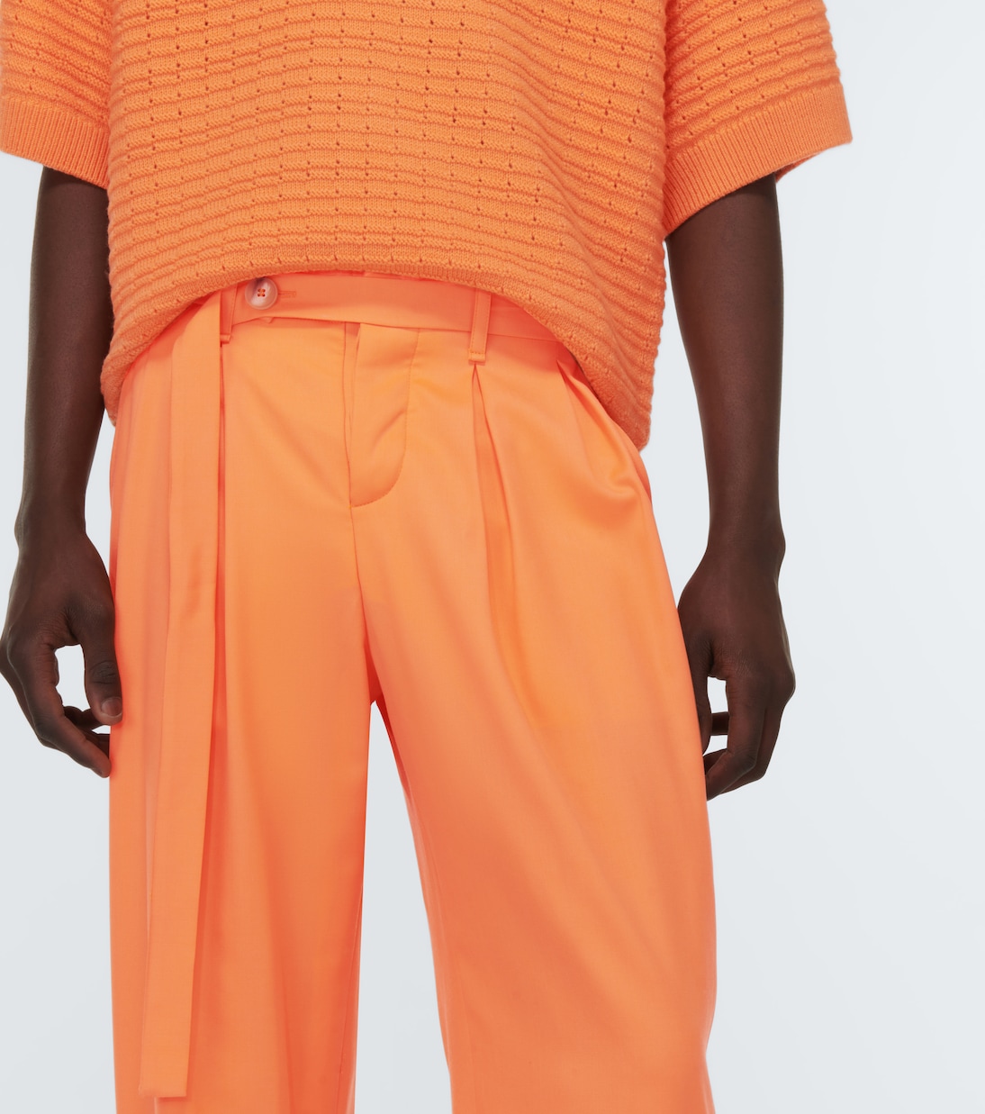 Grant high-rise wide-leg wool pants | King & Tuckfield