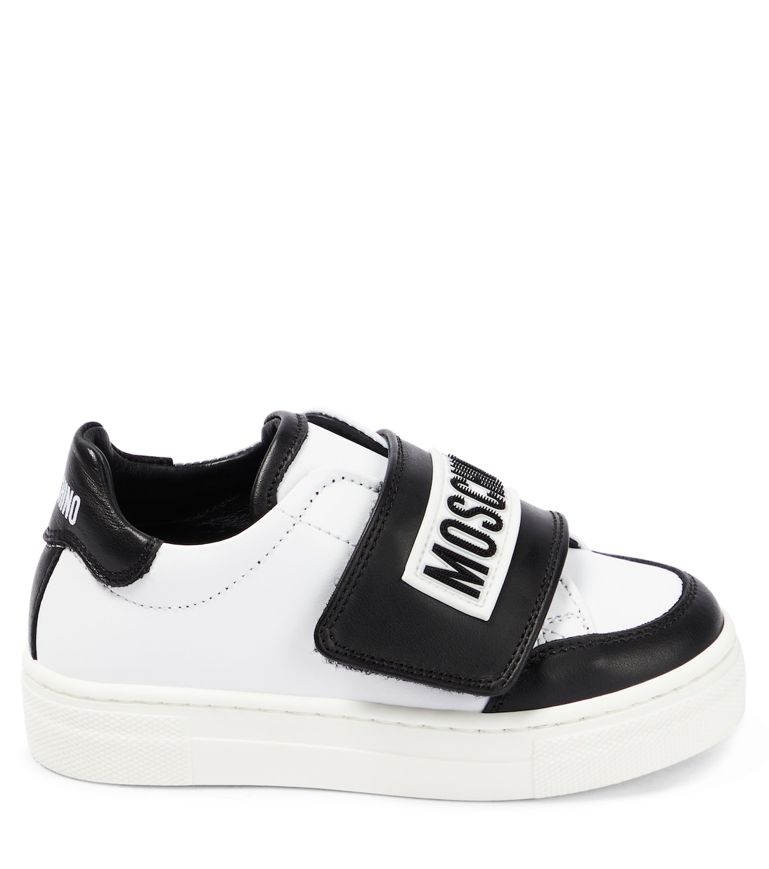 Logo leather sneakers | Moschino Kids