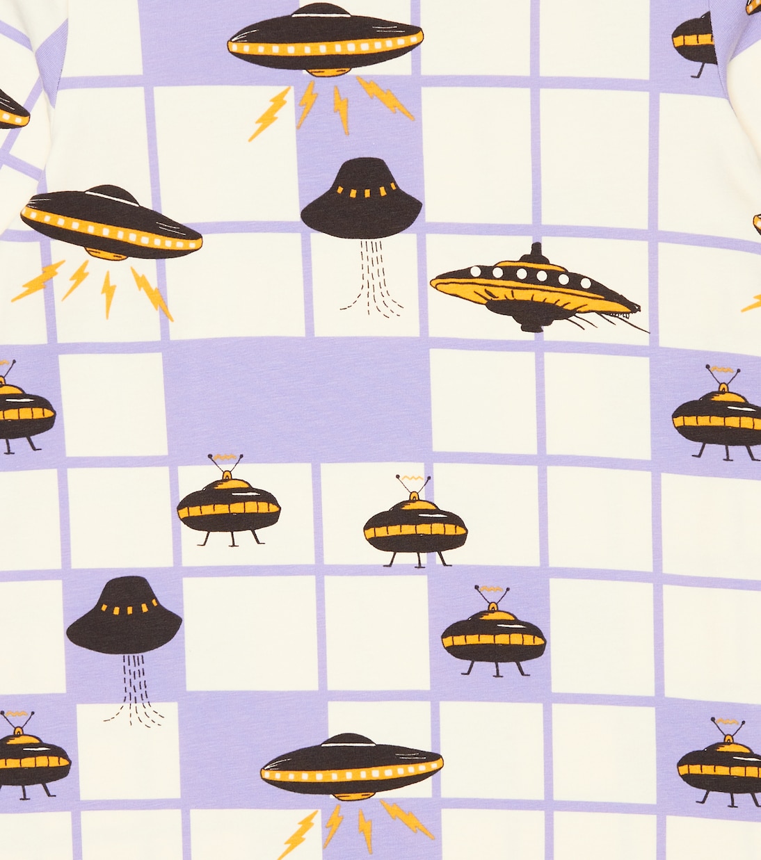 Printed cotton-blend dress | Mini Rodini