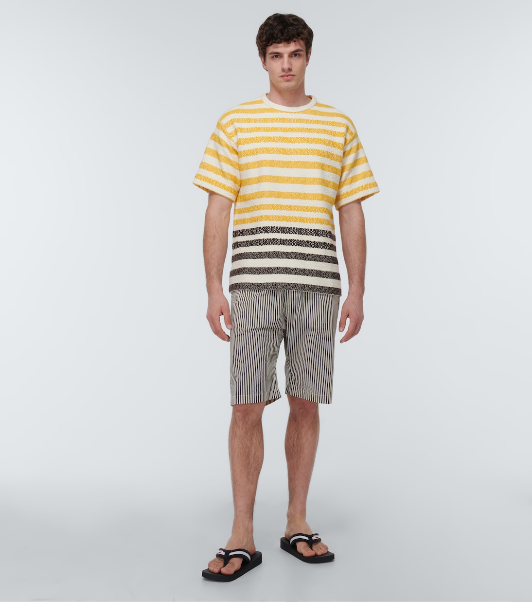 Logo striped thong sandals | Kenzo