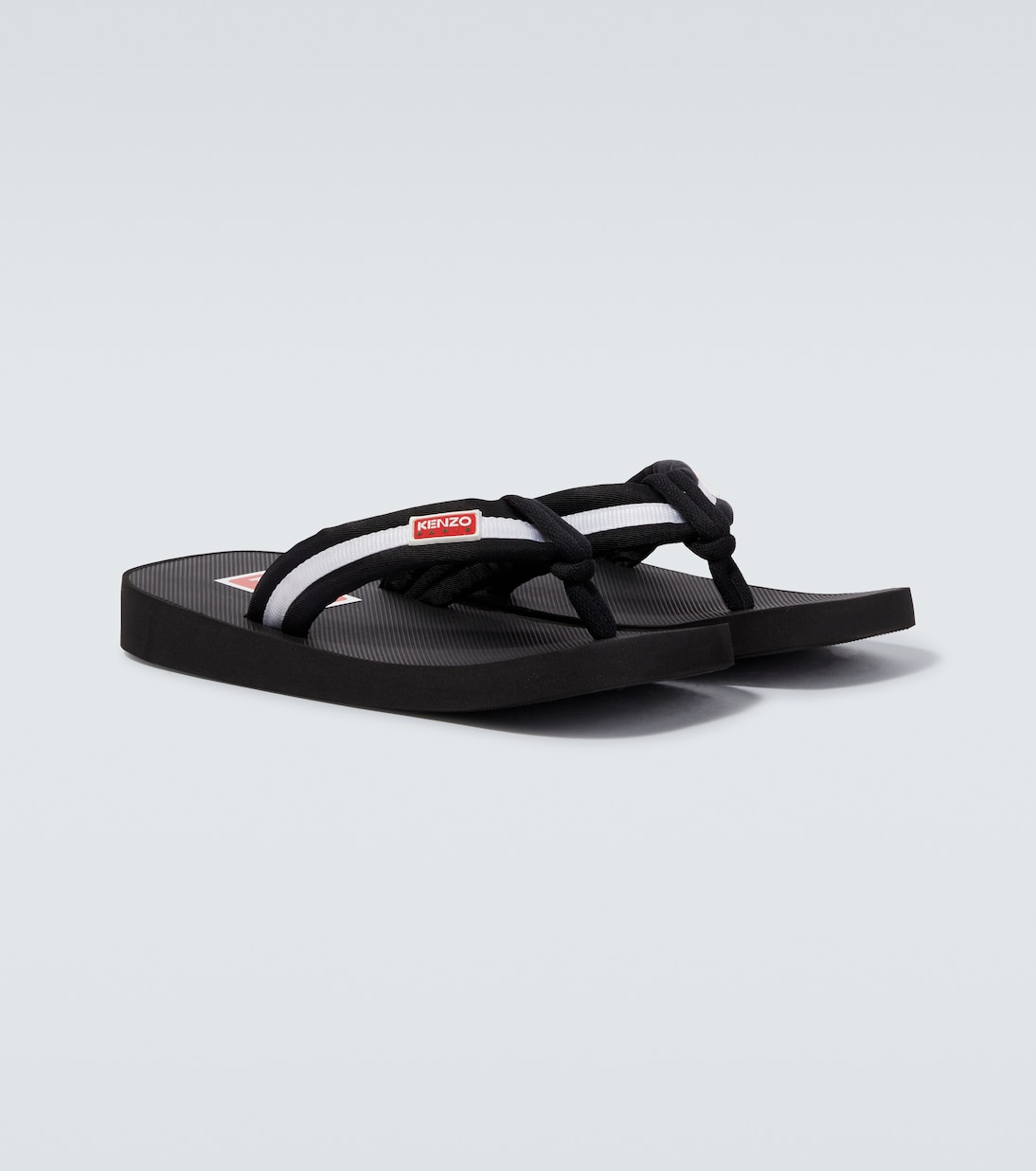 Logo striped thong sandals | Kenzo