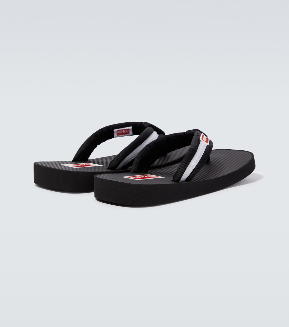 Logo striped thong sandals | Kenzo