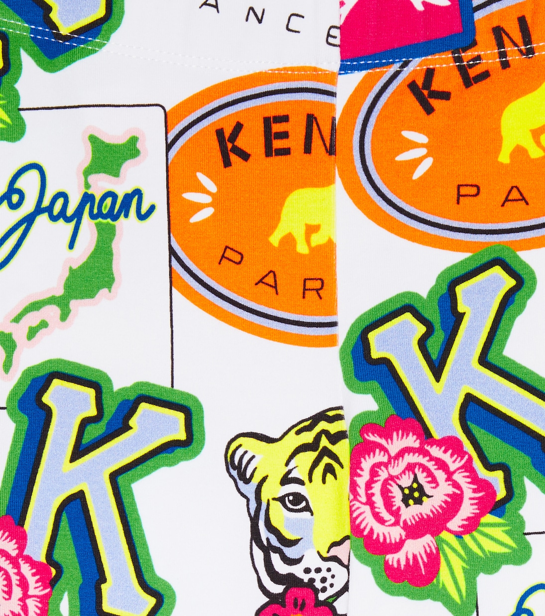 Journey printed cotton–blend shorts | Kenzo Kids