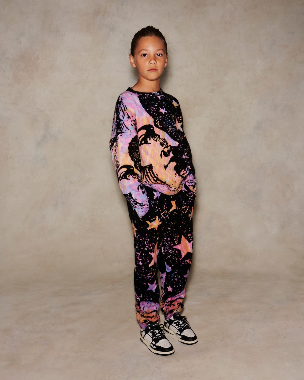 Intarsia-knit cotton and cashmere sweater | Amiri Kids